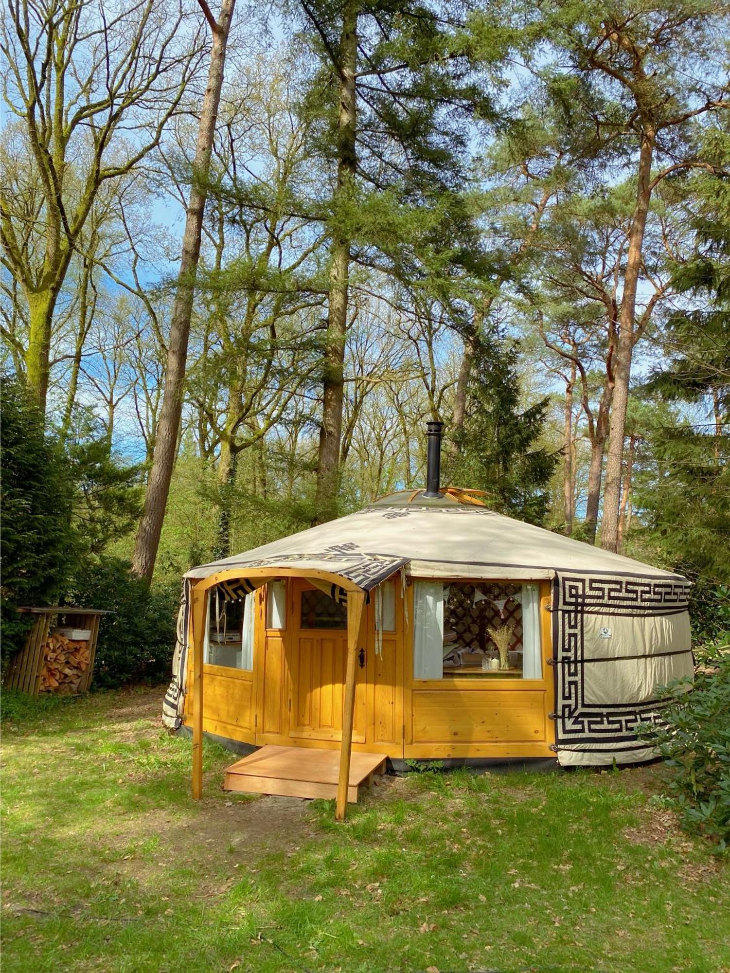 Ons Yurt Huisje In Het Bos Hollandsche Rading Kültér fotó