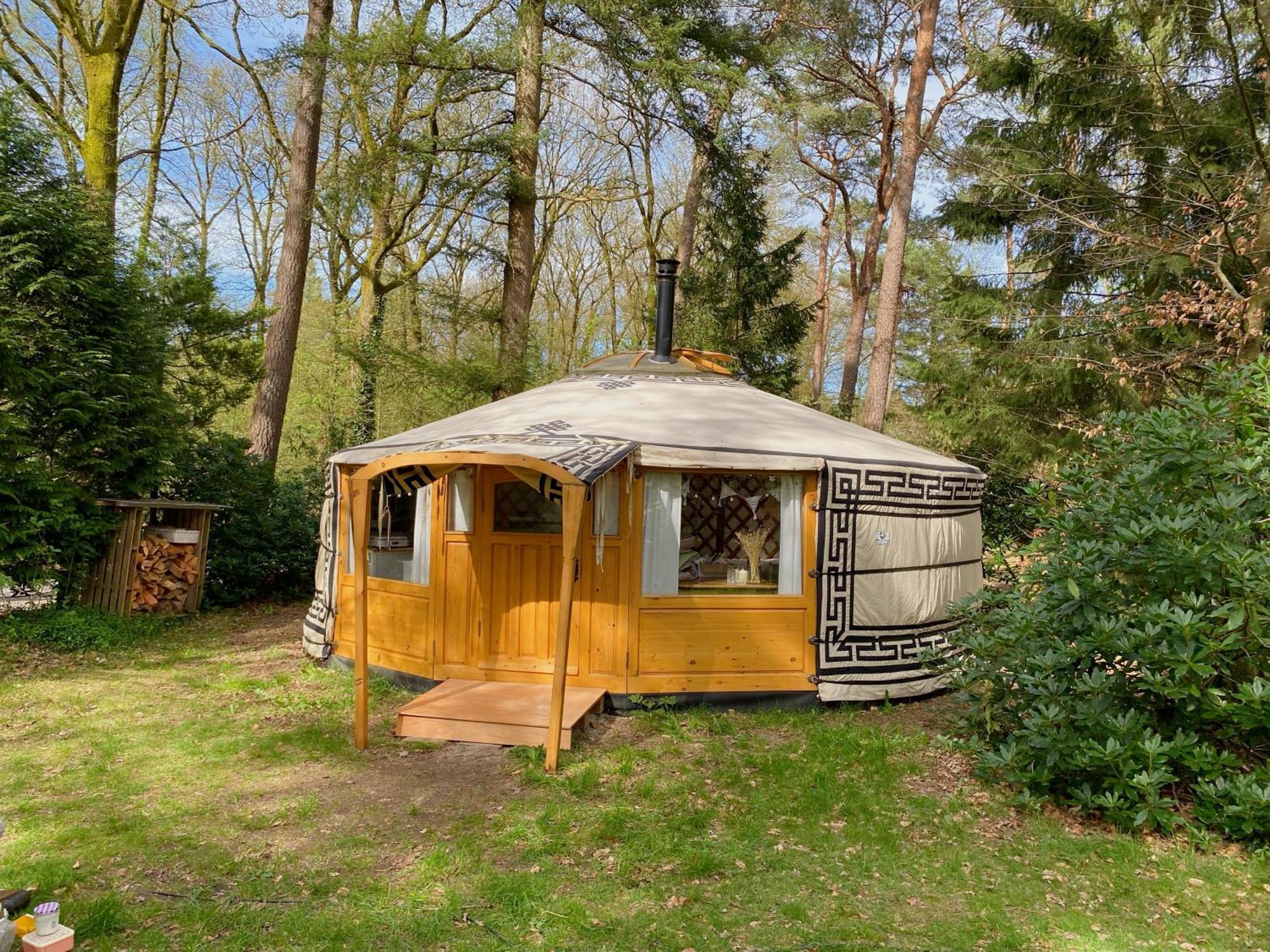 Ons Yurt Huisje In Het Bos Hollandsche Rading Kültér fotó